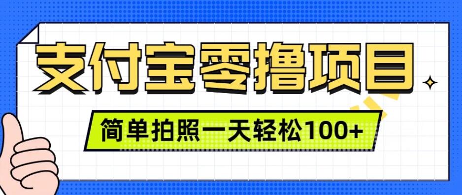 支付宝零撸小项目，简单拍拍照，一天轻松撸100+-一米多聚合推