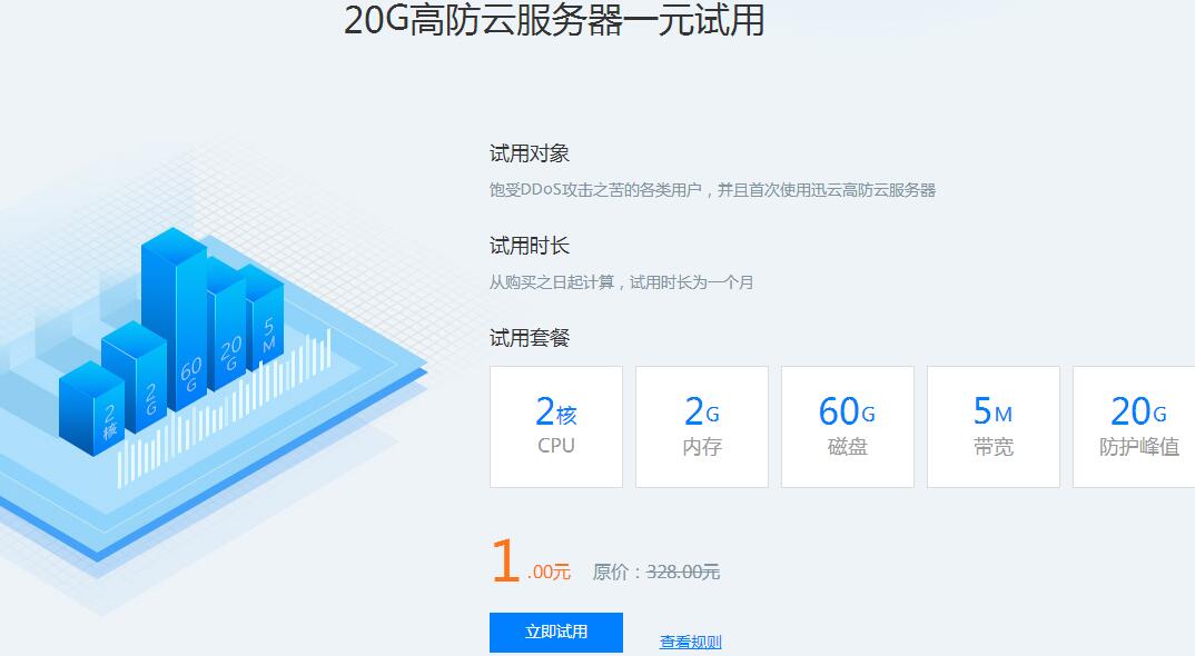 1元撸2H2G高防辽宁服务器1月-一米多聚合推