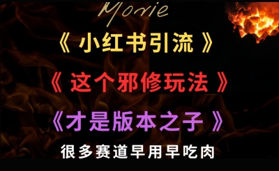 最近小红书引流这个邪修玩法才是版本之子，很多赛道早用早吃肉-一米多聚合推