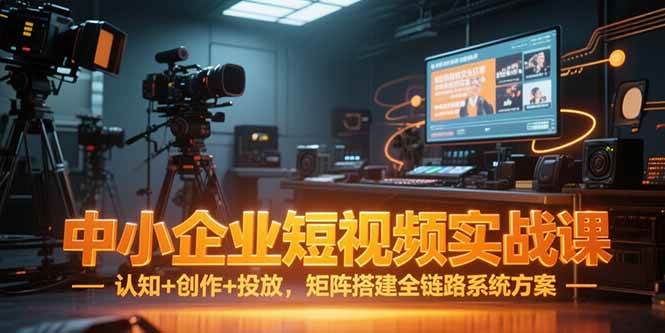 （15249期）中小企业短视频实战课，认知+创作+投放，矩阵搭建全链路系统方案-一米多聚合推