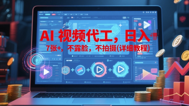 AI视频代工，日入7张+，不露脸，不拍摄(详细教程)-一米多聚合推