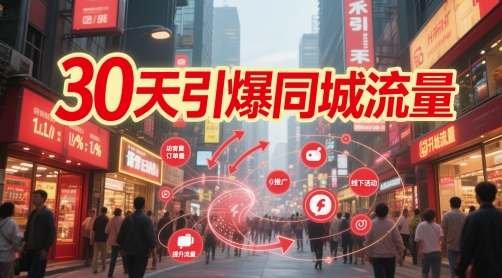 30天引爆同城流量：团购篇 认知篇 流量篇 来客篇 达人篇 老板人设IP篇 投流篇-一米多聚合推