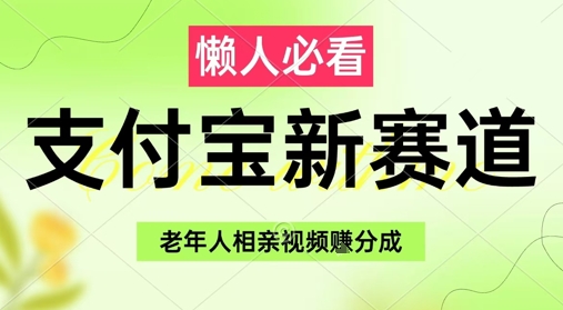 支付宝新赛道，利用老年人相亲视频，挣分成收益，轻松月入过W，操作简单-一米多聚合推