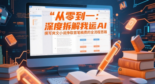 从零到一：深度拆解我运用AI撰写爽文小说挣取首笔稿费的全流程思路-一米多聚合推