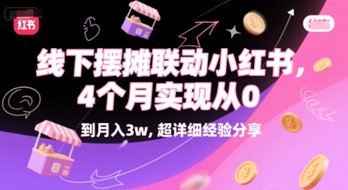 线下摆摊联动小红书，4 个月实现从 0 到月入3w，超详细经验分享-一米多聚合推