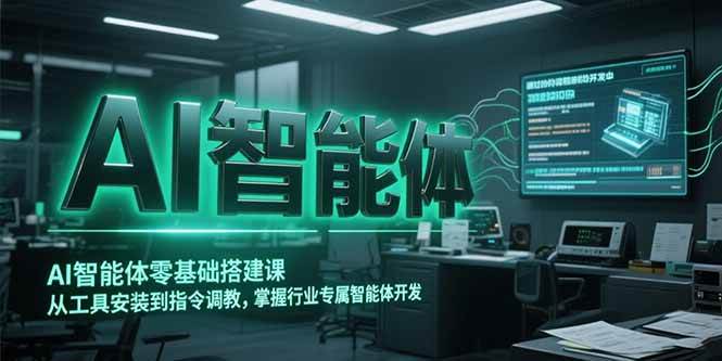 （15257期）AI智能体零基础搭建课，从工具安装到指令调教，掌握行业专属智能体开发…-一米多聚合推