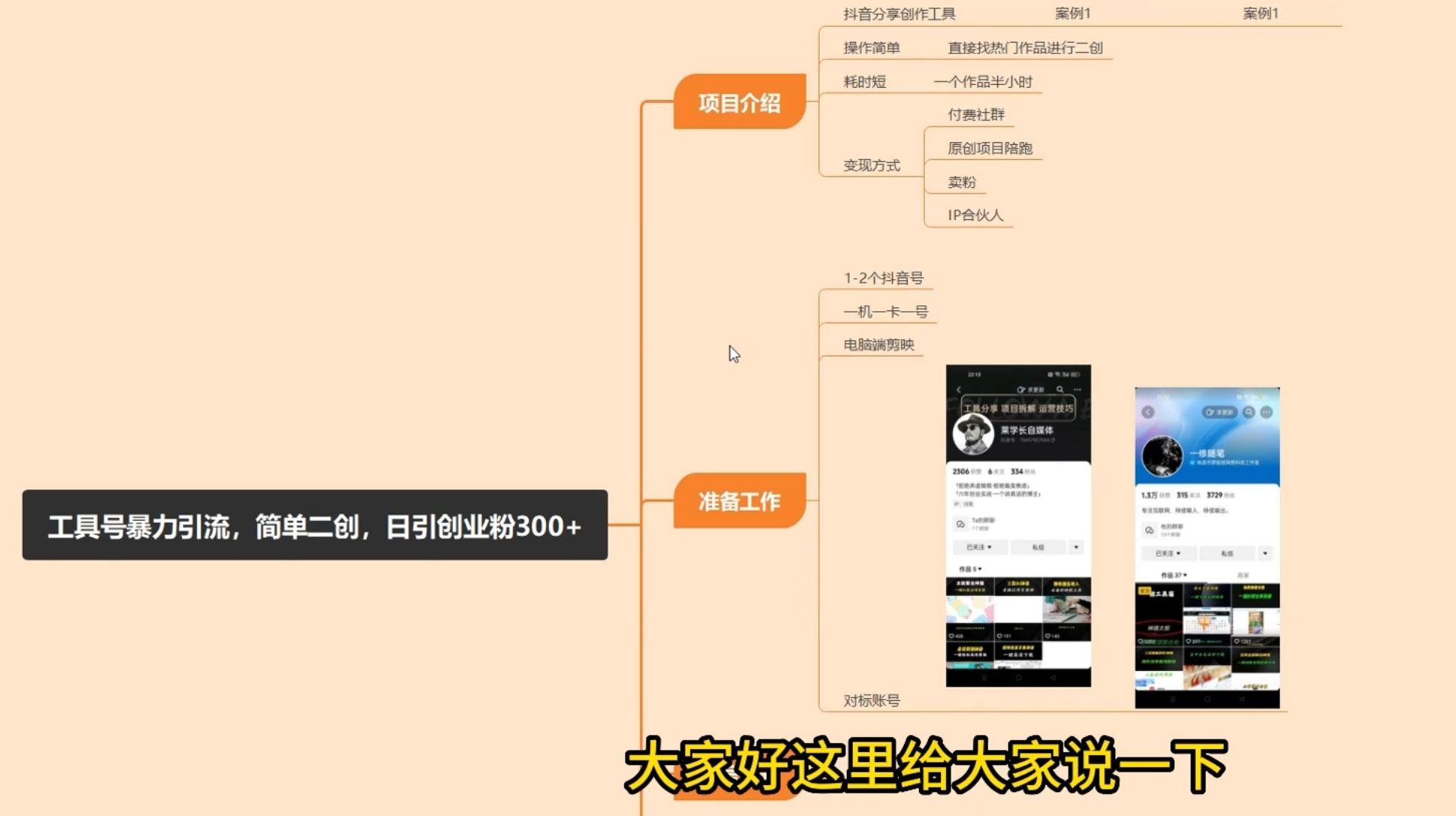 抖音工具号引流玩法，日引创业粉 300+-一米多聚合推