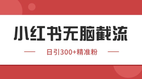 小红书只要你有同行就能获客，独家野路子获客玩法，暴力截流【揭秘】-一米多聚合推