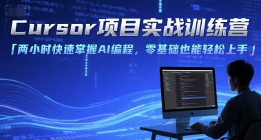 Cursor项目实战训练营，两小时快速掌握AI编程，零基础也能轻松上手-一米多聚合推