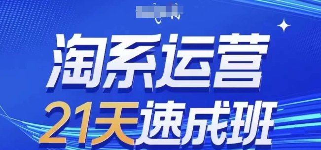 淘系运营21天速成班(更新25年5月)，0基础轻松搞定淘系运营，不做假把式-一米多聚合推