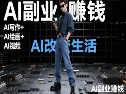 AI改变生活（Ai写作+AI绘画+Ai视频），AI副业挣钱-一米多聚合推