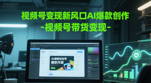 视频号变现新风口AI爆款创作-视频号带货变现-一米多聚合推