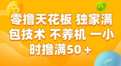 零撸天花板，独家满包技术 不养机 一小时撸满50+【揭秘】-一米多聚合推