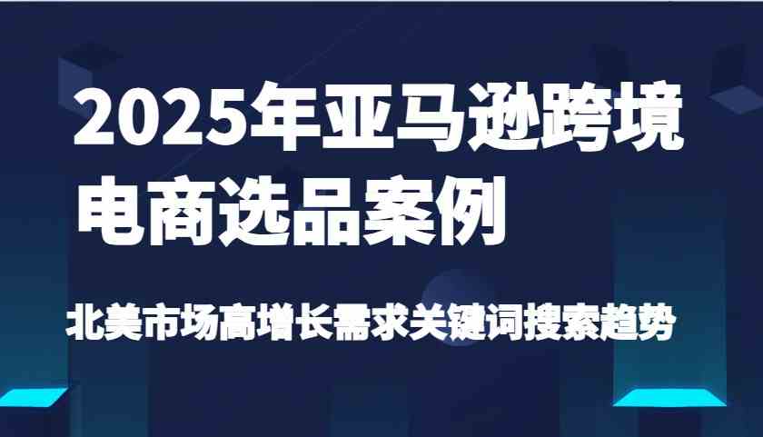 2025年亚马逊跨境电商选品案例-北美市场高增长需求关键词搜索趋势（更新)-一米多聚合推