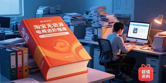 （15317期）淘宝无货源电商进阶指南，包含新人课、进阶课，配套资料，蓝海选品等-一米多聚合推