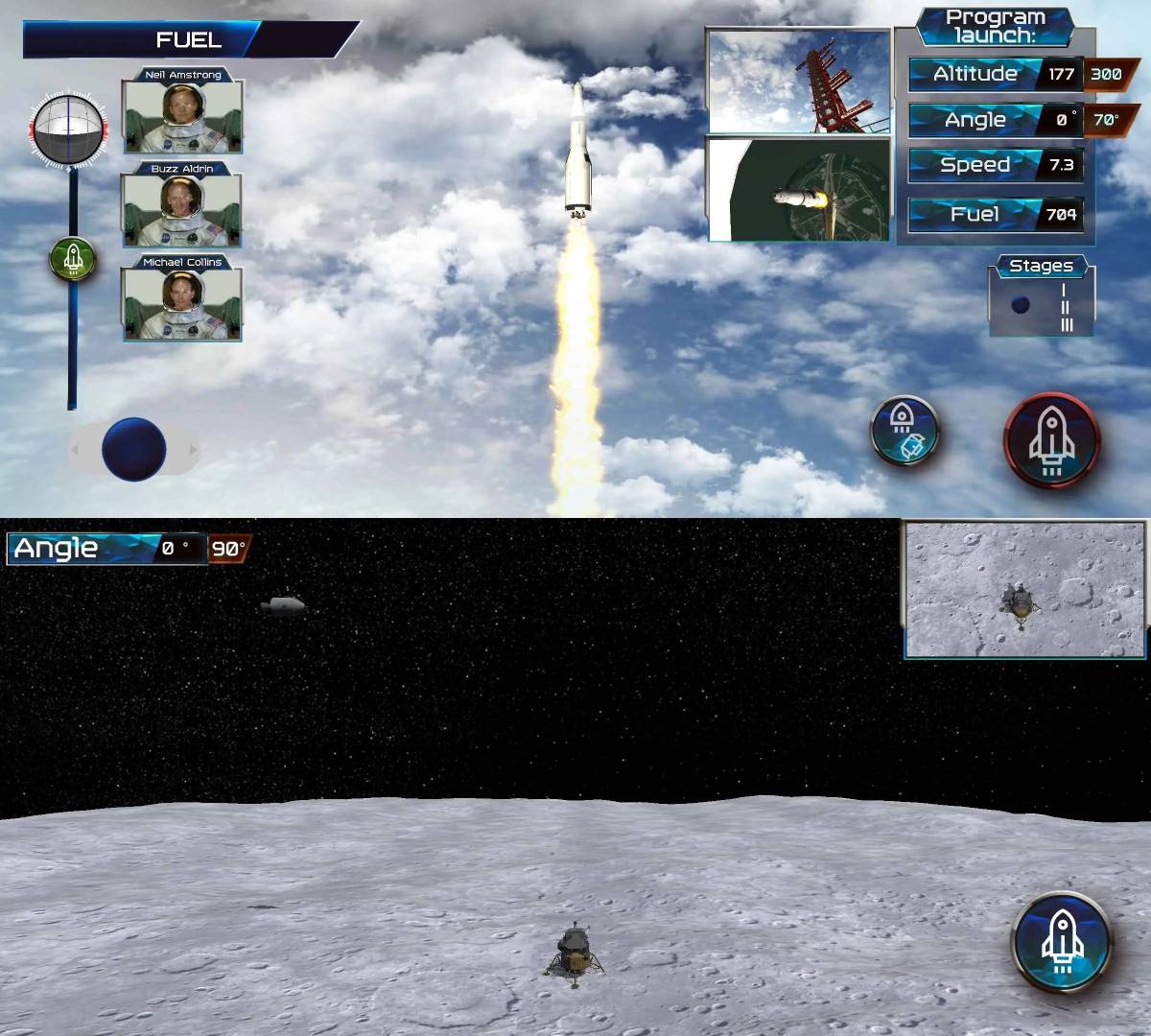 太空飞船模拟器 物理游戏引擎-一米多聚合推