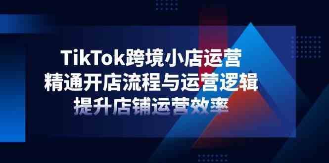TikTok跨境小店运营，精通开店流程与运营逻辑，提升店铺运营效率-一米多聚合推