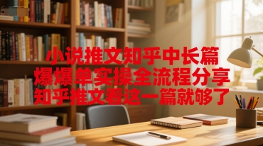 小说推文知乎中长篇爆单实操全流程分享，知乎推文看这一篇就够了-一米多聚合推