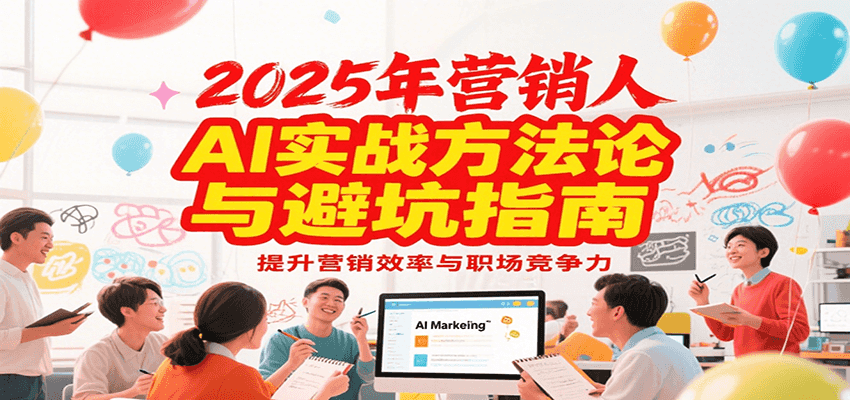 2025年营销实战方法论与避坑指南，利用AI提升营销效率与职场竞争力-一米多聚合推
