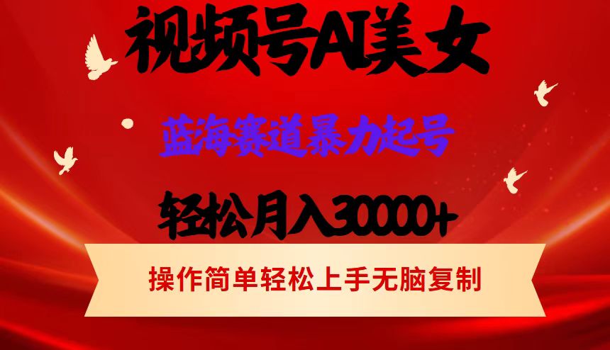 AI美女视频号掘金，操作简单，轻松上手，日入1000+-一米多聚合推
